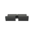 5" Weld-On Barrel Hinge with Ball Bearing, Plates, and Grease Zerk (Zinc and Powder-Coated Black)