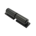 7" Weld-On Barrel Hinge with Ball Bearing, Plates, and Grease Zerk (Zinc and Powder-Coated Black)