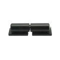 7" Weld-On Barrel Hinge with Ball Bearing, Plates, and Grease Zerk (Zinc and Powder-Coated Black)