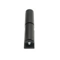 7" Weld-On Barrel Hinge with Ball Bearing, Plates, and Grease Zerk (Zinc and Powder-Coated Black)