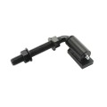 Chain Link 5/8" x 5" Male J-Bolt with Weld on Barrel Hinge with Ball Bearings and Grease Zerk (Zinc and Powder Coated Black)