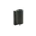 Chain Link 5/8" x 5" Male J-Bolt with Weld on Barrel Hinge with Ball Bearings and Grease Zerk (Zinc and Powder Coated Black)