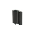 Chain Link 5/8" x 5" Male J-Bolt with Weld on Barrel Hinge with Ball Bearings and Grease Zerk (Zinc and Powder Coated Black)