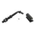 Chain Link 3/4" x 7" Male J-Bolt with Weld on Barrel Hinge with Ball Bearings and Grease Zerk (Zinc and Powder Coated Black)