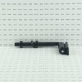 Chain Link 3/4" x 7" Male J-Bolt with Weld on Barrel Hinge with Ball Bearings and Grease Zerk (Zinc and Powder Coated Black)