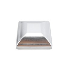 3 1/2" Square Pressed Steel Dome Cap Galvanized Steel For 4x4 Posts ...