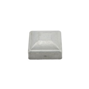 3 1/2" Square Pressed Steel Dome Cap Galvanized Steel For 4x4 Posts ...