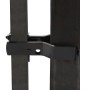 Heavy Duty Square Frame Fulcrum Strong Arm Gate Latch - Fits 2" Square Gate Frame x 4" Square Gate Post - Black