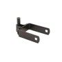 3" X 3" Square Male Gate Post Hinge Chain Link Black Galvanized Steel (5/8 Pintle)
