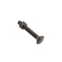 Chain Link 3/8" x 2 1/2" Carriage Bolt & Nut (HDG & Powder Coated Black)