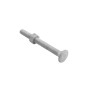 Chain Link 3/8" x 3 1/2" Carriage Nut & Bolt (Hot Dip Galvanized Steel)