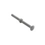 Chain Link 3/8" x 4 1/2" Carriage Nut & Bolt  (Hot Dip Galvanized Steel)