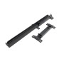 Goliath Heavy Duty Industrial Dumpster Gate Latch Lockable - Flip Latch For Double Drive Gate Powder Coated Black