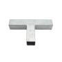 Square 3 Way Bracket for 1 1/2" SQ / 2" SQ Tubing Hot Dip Galvanized Steel