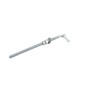 Chain Link 5/8" x 13" Male J-Bolt Gate Hinge w/ 2 Nuts (Galvanized Steel)