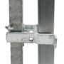 Heavy Duty Square Frame Fulcrum Strong Arm Gate Latch - Fits 2" Square Gate Frame x 2 1/2" Square Gate Post - SFL-225