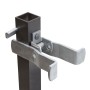 Heavy Duty Square Frame Fulcrum Strong Arm Gate Latch - Fits 2" Square Gate Frame x 2 1/2" Square Gate Post - SFL-225