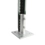 U-Channel Post Anchor Sign Post Floor Anchor Flange Sign Post Mounting Base (1.12 or 2 LB Posts)  (Hot Dip Galvanized Steel)