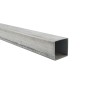 4' Long x 2 1/2" x 2 1/2" Square Galvanized Steel Tubing (0.0625" Wall) - Square Steel Pipe