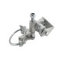 4" Round to 2" Square Chain Link Fence Gate Hinge - 180&deg; Hinge Round to Square