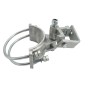 6 5/8" Round to 2" Square Chain Link Fence Gate Hinge - 180 Degree Hinge Round to Square