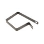 4" x 4" Square Tension Band Chain Link 3/4" Galvanized Steel Powder Coated Black