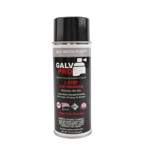  Galv-Pro Metallic Gray Aerosol Spray Paint Can Galv-Match-Plus 